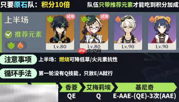 原神机谋变策战记第二关怎么过 熊熊烈放的蔓草低配通关攻略