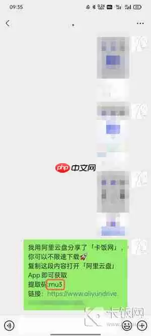 阿里云盘怎么加密分享给别人