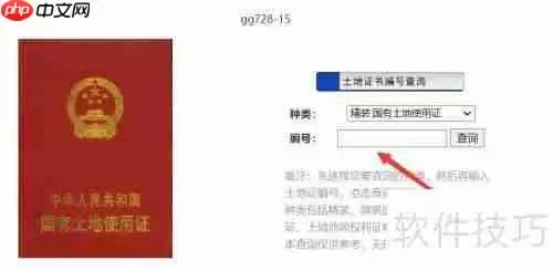 土地证编号查询系统：便捷查询新方式