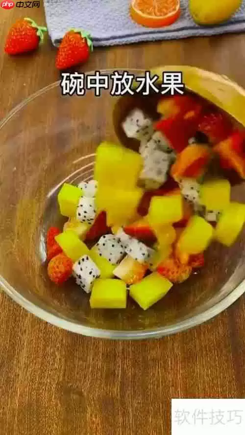 豪华版水果果冻的制作方法