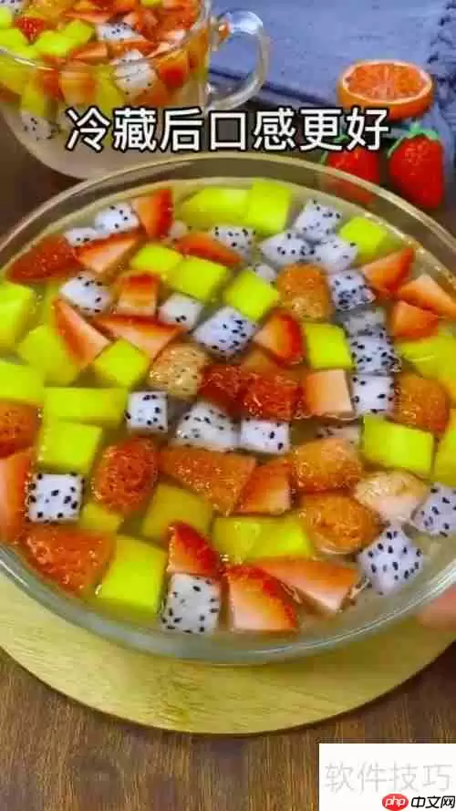 豪华版水果果冻的制作方法