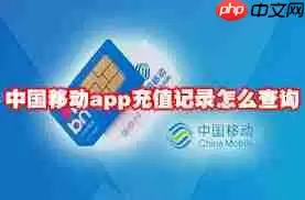 如何在中国移动app查询充值记录