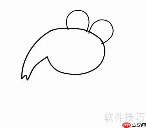 学会画大象牙医简笔画