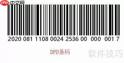 条码打印软件在DPD条码中的应用