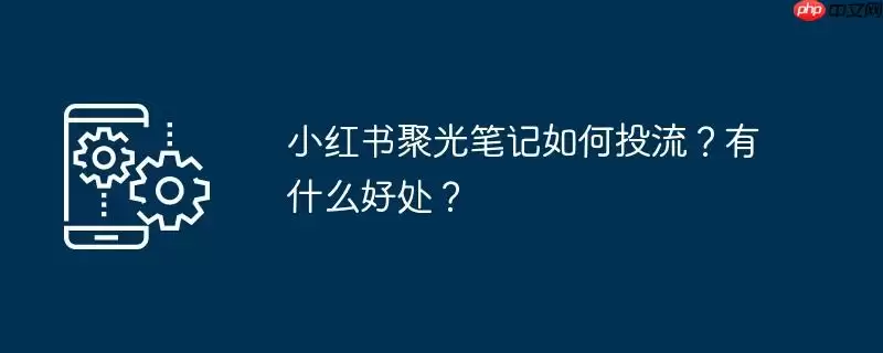 小红书聚光笔记如何投流?有什么好处?