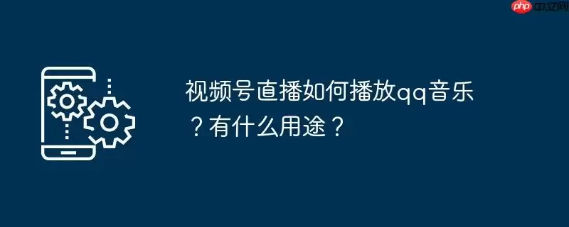 视频号直播如何播放qq音乐？有什么用途？