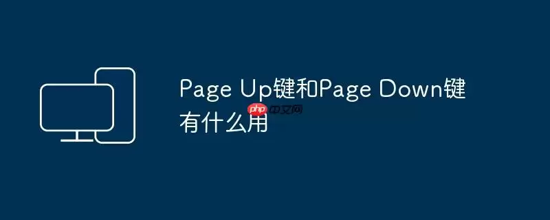 Page Up键和Page Down键有什么用