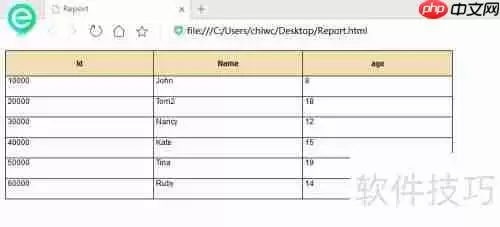 DB Master生成数据库表HTML报表的方法