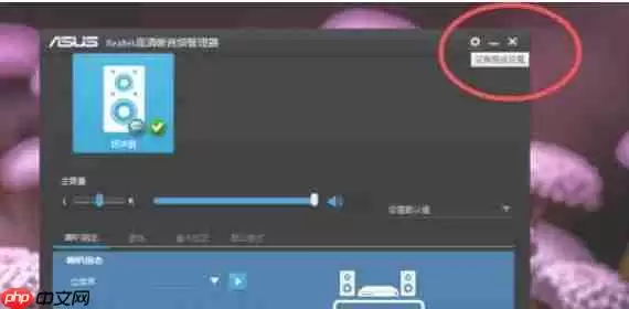 Realtek 高清音频管理器怎么设置隐藏-Realtek 高清音频管理器设置隐藏的方法