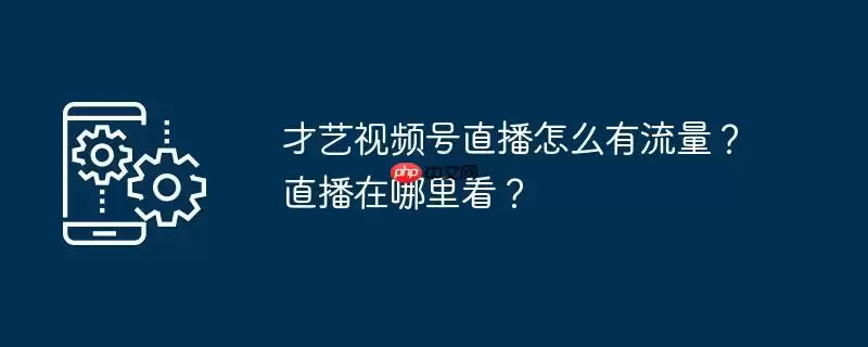 才艺视频号直播怎么有流量?直播在哪里看?