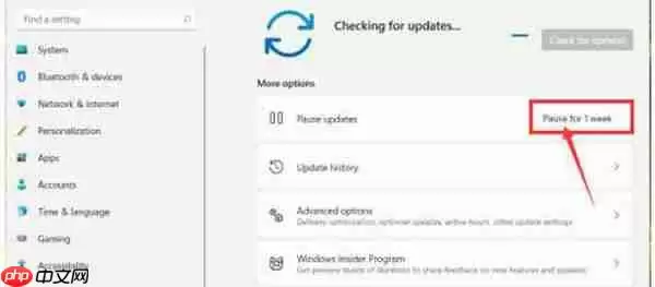win11怎么暂停系统更新