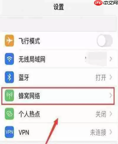 苹果12怎么设置5g网络