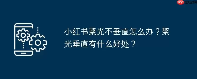 小红书聚光不垂直怎么办?聚光垂直有什么好处?