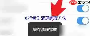 行者app如何清理缓存