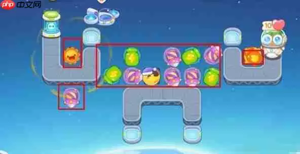 保卫萝卜4太空穿越第43关攻略