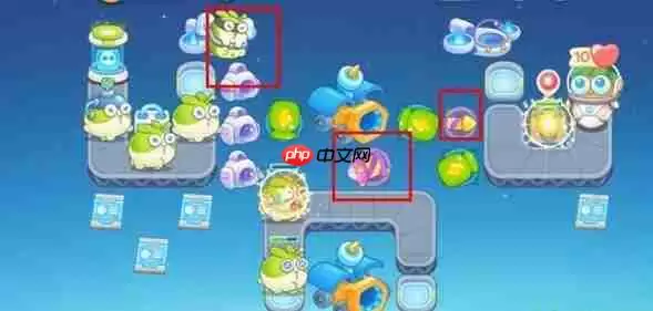 保卫萝卜4太空穿越第43关攻略