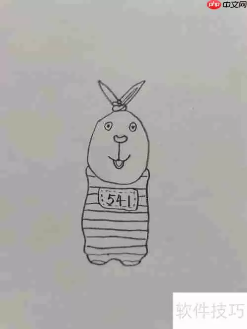 越狱兔：简单又可爱的兔子画法教程