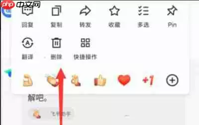 飞书怎么删除聊天记录