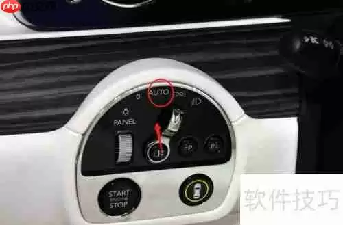 劳斯莱斯古思特车辆灯光调节方法