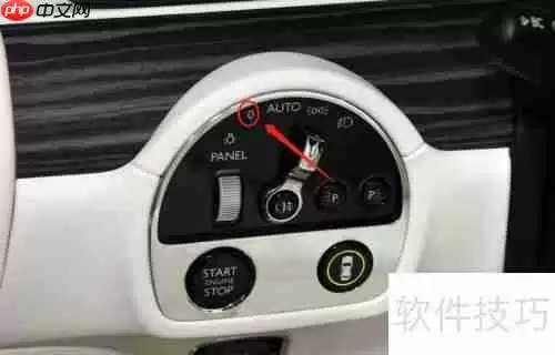 劳斯莱斯古思特车辆灯光调节方法