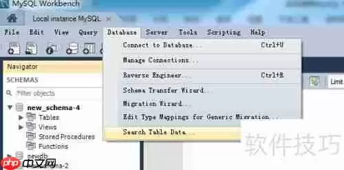 MySQL Workbench全数据库数据搜索指南