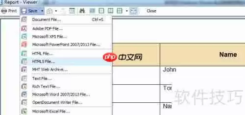 DB Master生成数据库表的HTML5报表方法