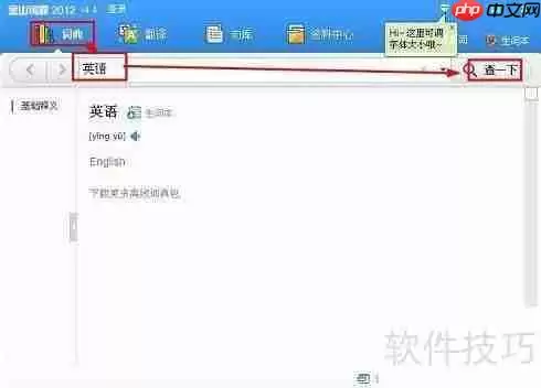 金山词霸使用指南：快速上手与功能介绍