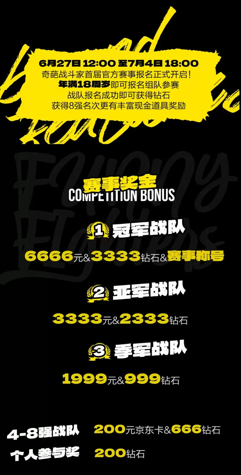 《奇葩战斗家》首届官方赛事招募开启，定义最强战斗家