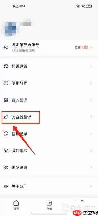 游戏翻译助手APP如何开启浏览器翻译模式