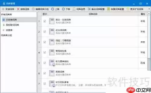欧路词典:词典管理与使用指南