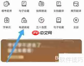 有道词典如何进入有道商城