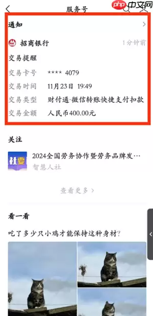 微信服务号怎么关闭折叠 微信服务号通知怎么放出来