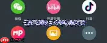 怎么把万兴喵影发送给他人