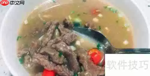 正宗瑞金牛肉汤的做法