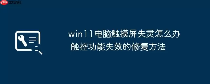 win11电脑触摸屏失灵怎么办 触控功能失效的修复方法