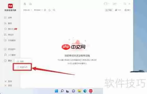 网易有道词典有道写作功能怎么打开