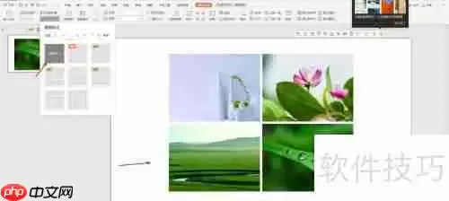 PPT中快速排版多张图片的方法教程