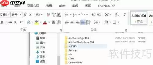 Word2013完美集成Endnote2013实践