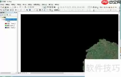 Arcgis中将影像图背景设为透明或白色的方法