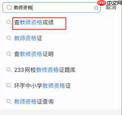 支付宝如何查询教师资格考试成绩