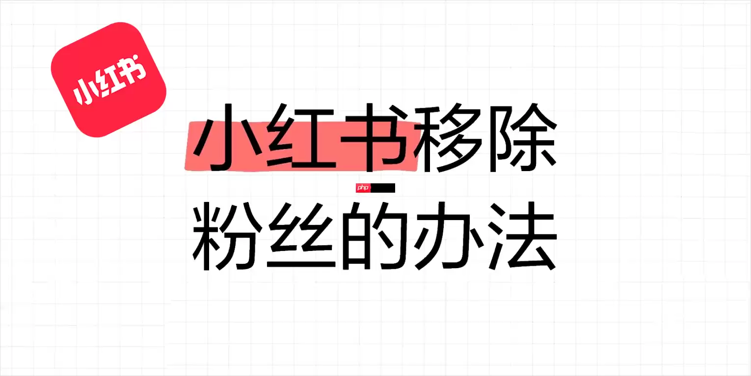 小红书移除粉丝操作流程步骤