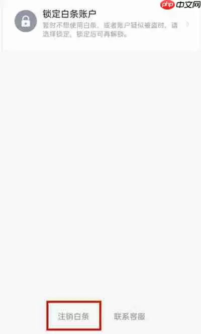 京东怎么注销关闭白条