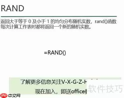 Excel技巧:随机抽取姓名或数据的方法