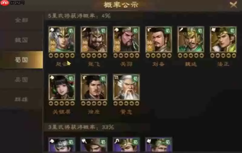 新三国志曹操传蜀国阵容怎么搭 平民零氪阵容推荐