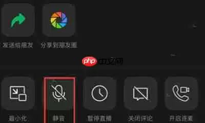 微信怎么设置视频号直播静音