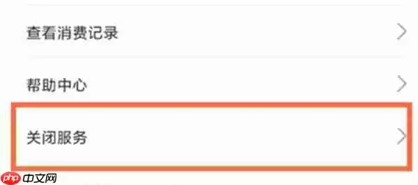 怎么在支付宝关闭续费服务
