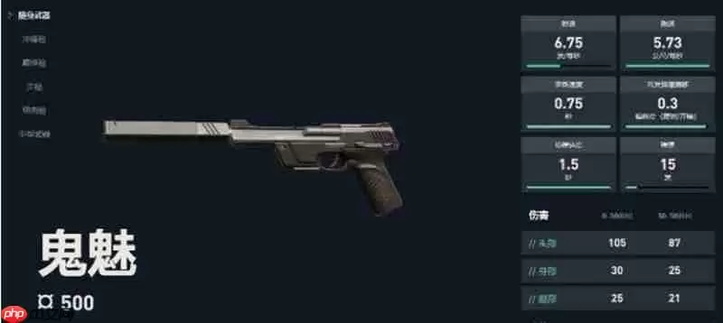 无畏契约鬼魅手枪怎么样 源能行动鬼魅武器详解