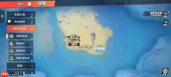 航海王热血航线藏宝图位置大全