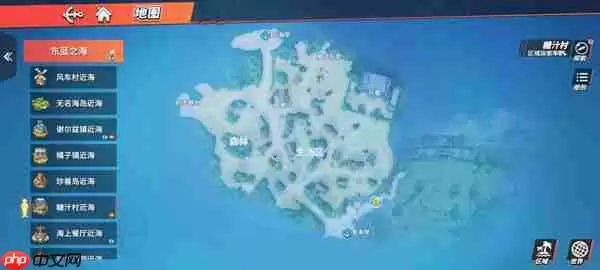 航海王热血航线藏宝图位置大全