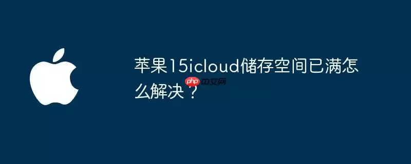 苹果15icloud储存空间已满怎么解决？